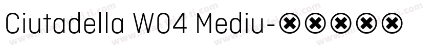 Ciutadella W04 Mediu字体转换